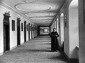 Corridor: Benedictine monastery Maria Einsiedeln in Switzerland
