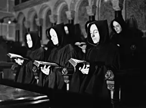 Laach: Benedictine monks at mass, 1931