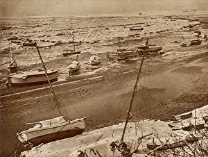 Benfleet: Benfleet Creek during the winter of 1947