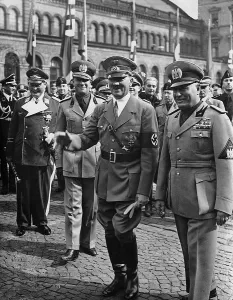 Decided: Benito Mussolini and Adolf Hitler in Munich, 1938