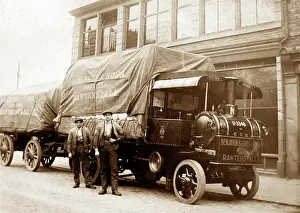 Haulage: Benjamin Barnes steam wagon, Rawtenstall, early 1900s
