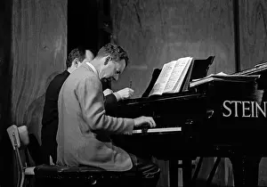 Steinway: Benjamin Britten working on his score
