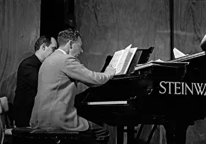 Britten: Benjamin Britten working on his score