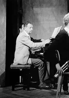 Britten: Benjamin Britten working on his score