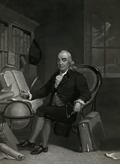 Jany: Benjamin Franklin - born in Boston, Jany. 17th 1706 -- died