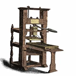 Franklins: Benjamin Franklin, Printing Press