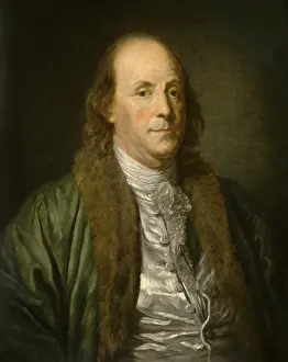 Greuze: Benjamin Franklin, when he served as ambassador