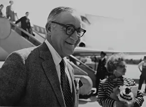 Schwechat: Benny Goodman on his arrival in Vienna. 23th June