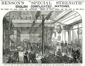 Manufactures: Benson?s watch and clock manufacture 1884