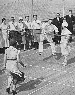 Berengaria: Berengaria deck tennis