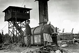 Dysentery: Bergen-Belsen - the crematorium