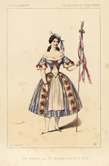 Halevy: A bergere in the comic opera Les Mousquetaires