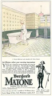 Stencilled: Berger's Matone Advertisement