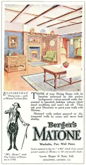 Washable: Berger's Matone Advertisement