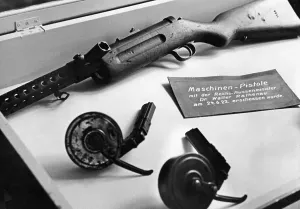 Bergmann: Bergmann MP18 at an exhibition, 1931