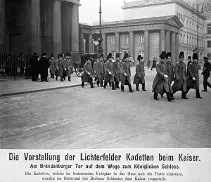 Audition: Berlin cadets at the Emperor, 1910