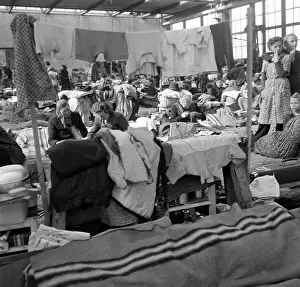 Neukölln: Berlin - camp for GDR refugees 1953