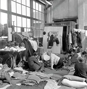 Neukölln: Berlin - camp for GDR refugees 1953