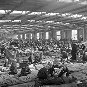 Neukölln: Berlin - camp for GDR refugees 1953
