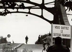 Partition: Berlin, Germany - postwar - French sector border post