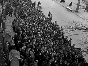 Influx: Berlin - influx of refugees 1952
