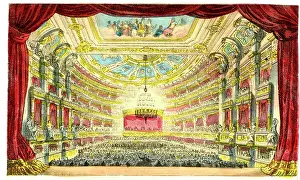 Curtains: Berlin Opera House - viewed from the stage