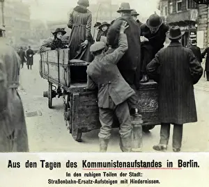 Helps: Berlin tram after the March Fights, 1919