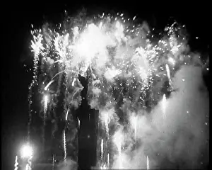 Silhouetted: The Berlin Victory Column Draped With Flags