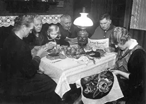 Supper: Berlin worker's family, 1930