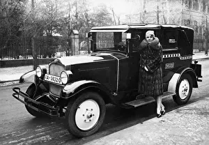 Taxicab: A Berliner cab chauffeuse, 1929