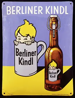 Signboard: Berliner Kindl, advertising, 1920