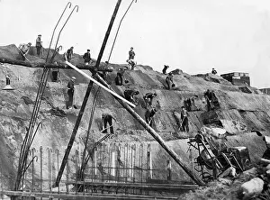 Excavations: Berlin's Olympic stadium under construction, 1935