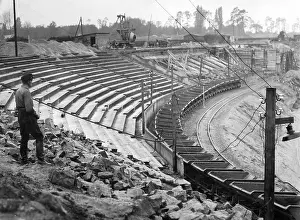 Realm: Berlin's Olympic stadium under construction, 1936