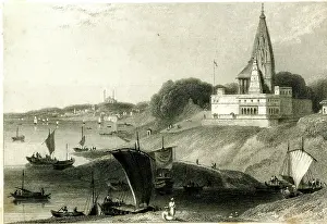Benares: The Bernar Pagoda, Benares, India