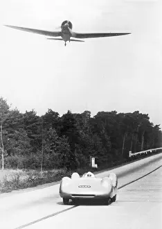 Remained: Bernd Rosemeyer in a race with an airplane, 1937