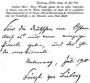 Buelow: Bernhard von Buelow