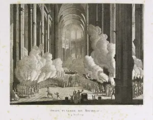 1791: Berthault After Prieur. Funeral Ceremony
