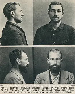 Lobe: Bertillon system photographs taken at a ?