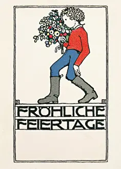 Werkstaette: Bertold Loffler. ' Boy with Bouquet