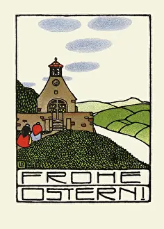 Loffler: Bertold Loffler. 'Happy Easter!' Wiener