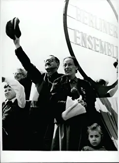 Mutter: Bertolt Brecht, German writer and Helene Weigel, actress
