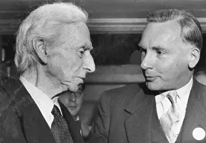 Pacifism: Bertrand Russell, British writer, pacifist etc