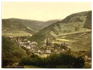 Moselle: Bertrich Baths (i.e.Bad Bertrich), Moselle, valley of, Germ