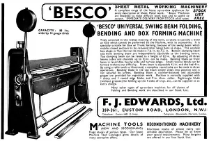 F.j.edwards: Besco Machine Tools: Besco Bendinbg & Box Forming Machine