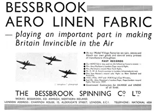 Bessbrook: Bessbrook Spinning Aero Linen Fabric
