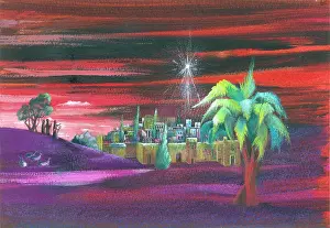 Gundreda: Bethlehem with shepherds and star