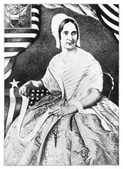 1752: BETSY ROSS AND FLAG