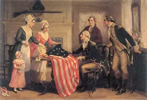 Dunsmore: Betsy Ross Presents Flag