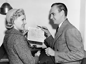 Intent: Betty Grable and Jackie Coogan, 1937