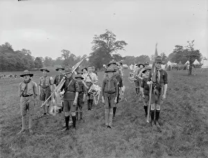 Scoutmaster: Bexleyheath and District Scoutmaster Mr J Witts with a Scout